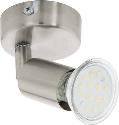 Spot Eglo buzz-led - 1 luce - nichel opaco