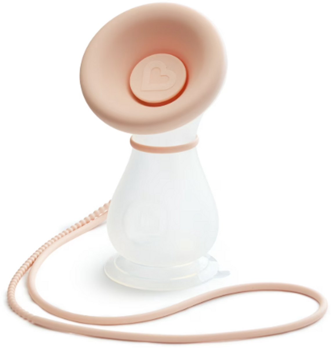 Tiralatte manuale in silicone Munchkin - per raccogliere ed estrarre il latte materno - senza BPA - incluso coperchio e tracolla - 120 ml