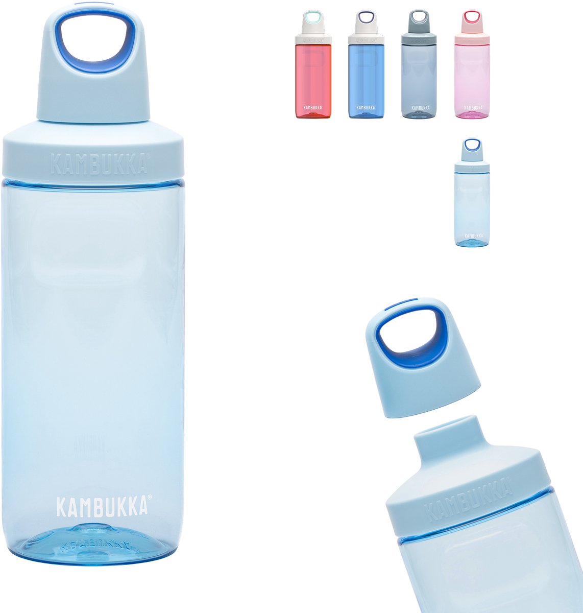 Borraccia Kambukka Reno 500 ml - blu frizzante con tappo a vite