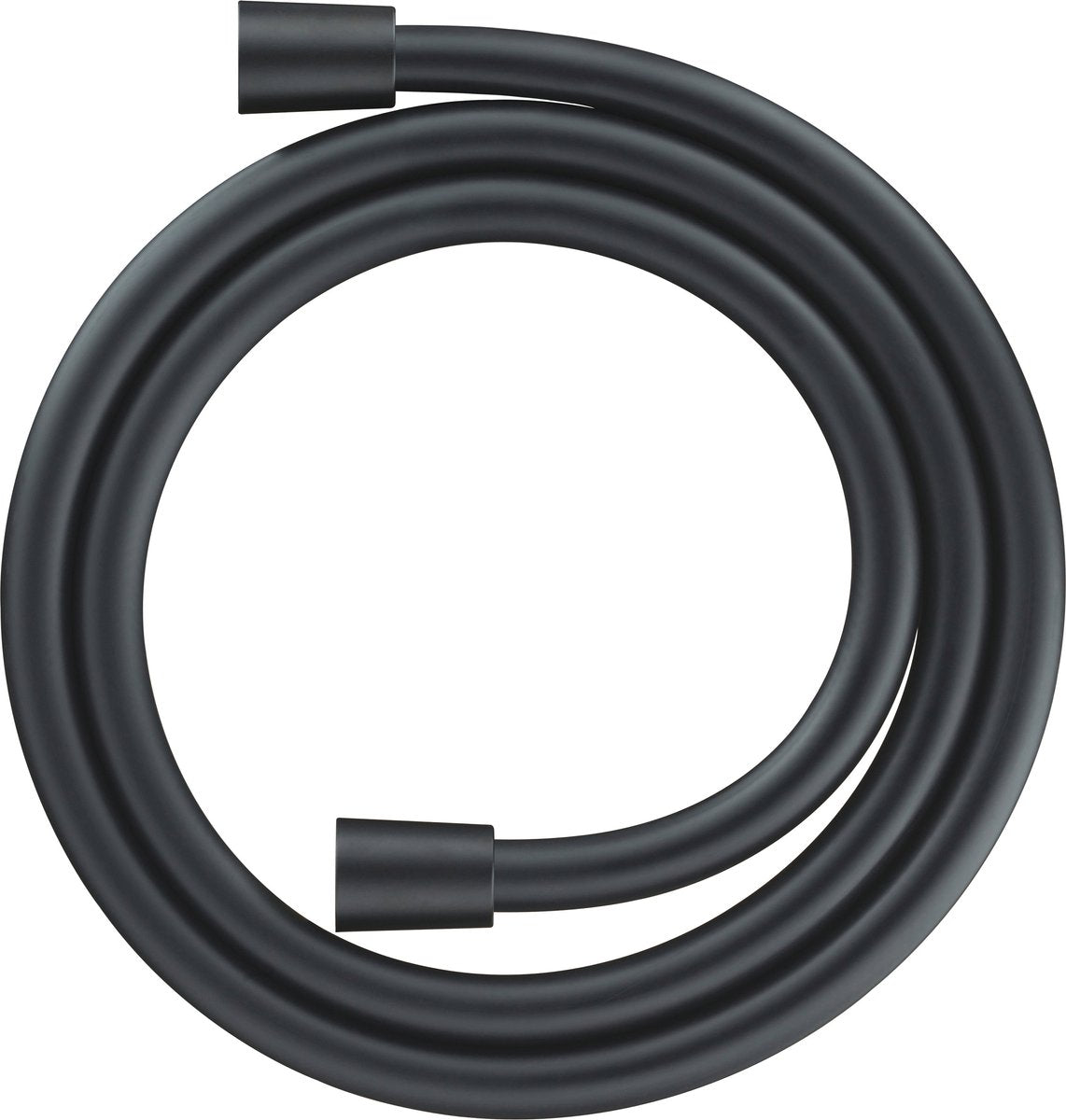 Flexo de ducha Duravit 125 cm – giratorio antitorceduras – tope giratorio – plástico – conexión universal – negro mate