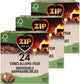 Accendifuoco Zip 72 pezzi - Cubi per barbecue da camino - confezionati singolarmente - accendifuoco marroni - naturali e inodore - 3 x 24 pezzi