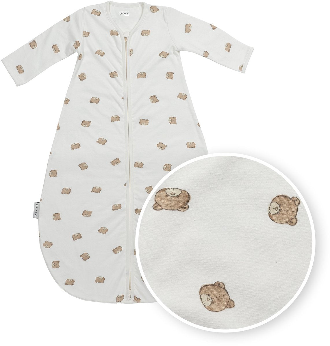 Sacco nanna Meyco Baby Bear rotondo - multicolore - 110 cm - 1.0 tog