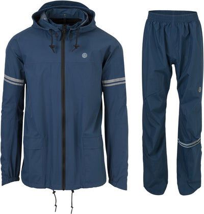 Traje de lluvia original Agu esencial azul verdoso