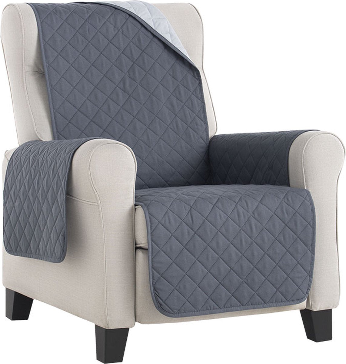 Bellmarti duo quilt - copertura poltrona grigia - 55cm di larghezza