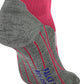 Falke ru4 cool short anti-blaar functioneel materiaal hardloopsokken dames rood - maat 41-42