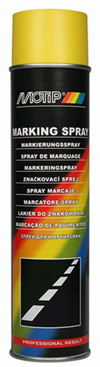 Motip 1057398 - 000031 spray per marcatura giallo uso manuale 600ml | 6 pezzi