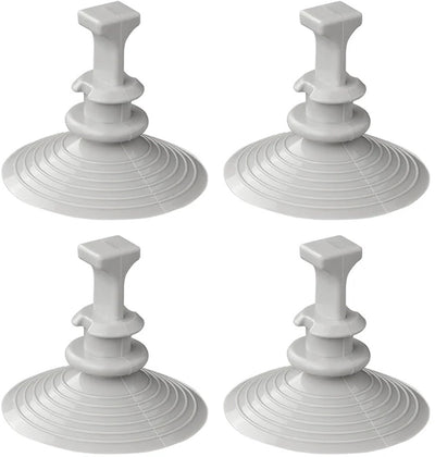 Proplus suction cup attachment for window insulation set - set of 4 pieces - gray