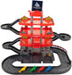 Cavallino Toys Cavallino Racing Parking Garage Red con 4 piani e auto da gioco