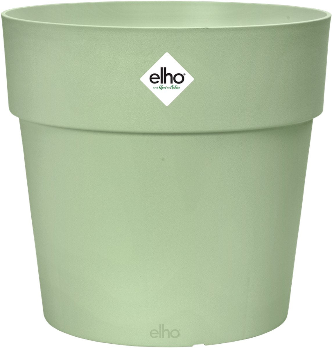 Elho vibia recto redondo 47 - macetero grande para exterior - 100% plástico reciclado - ø 47,0 x h 44,4 cm - verde pistacho