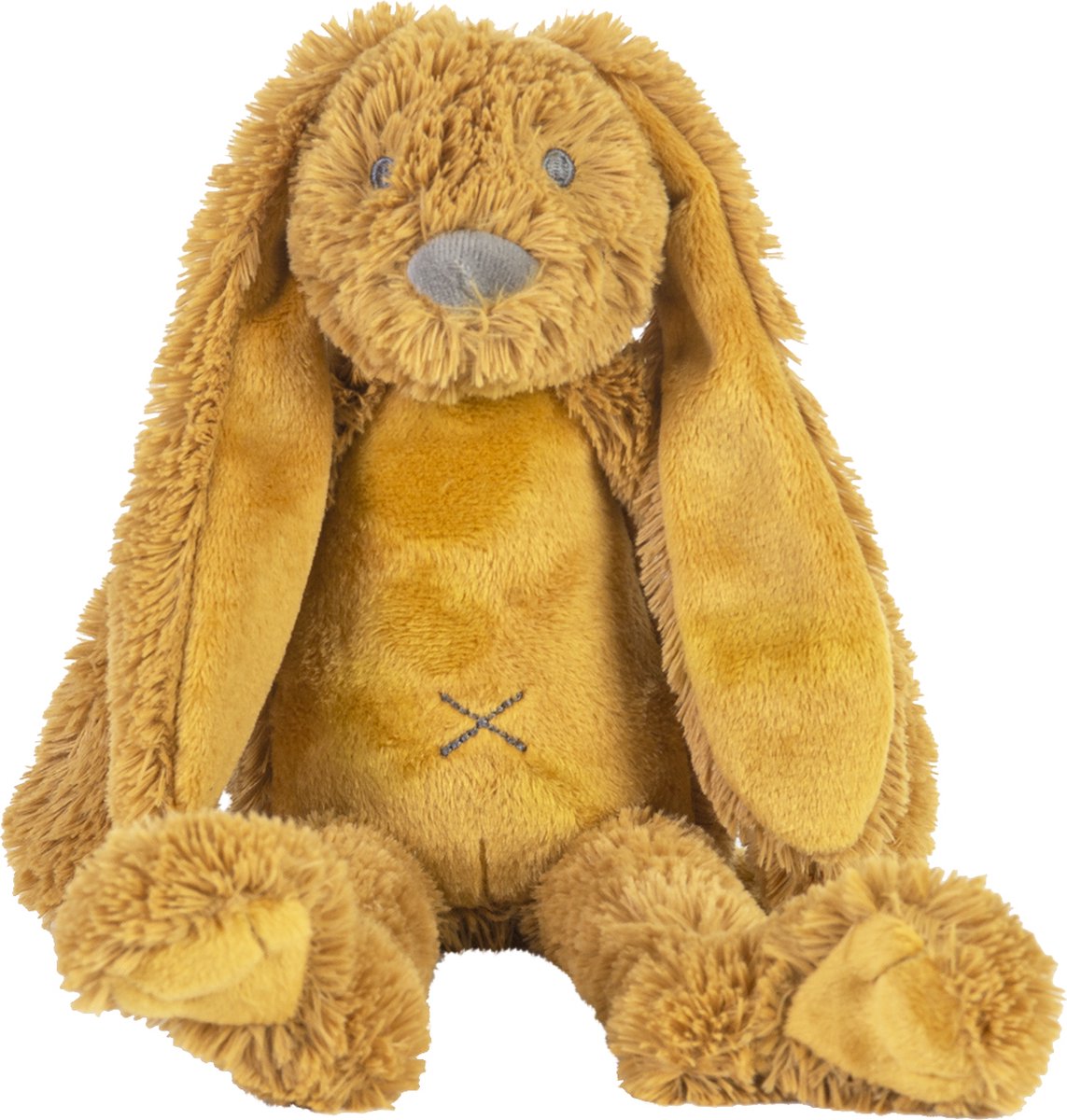 Peluche conejo richie caballo feliz 38cm - amarillo ocre - peluche bebé