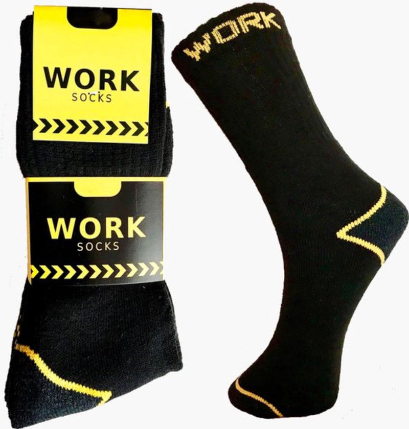 Calcetines de trabajo - 5 pares - negro - 43-46