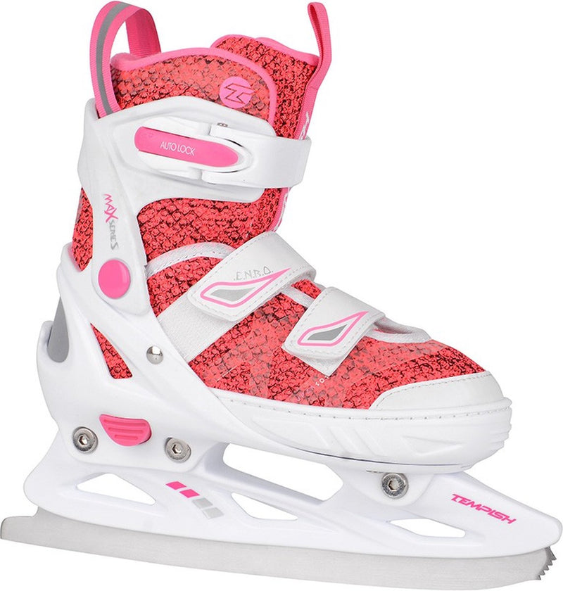 Tempish – enbo duo – patines de hockey sobre hielo – patines para niños – rosa – forro cómodo de ajuste ajustable – talla UE 33-36