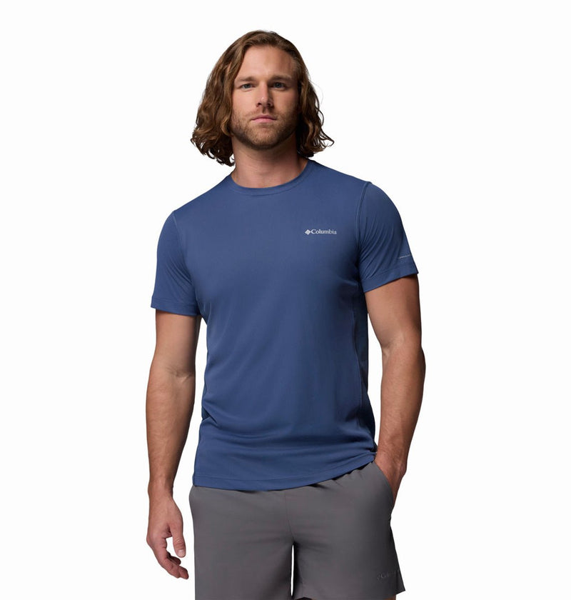 Maglietta da esterno Columbia zero rule™ light ss crew da uomo - dark mountain