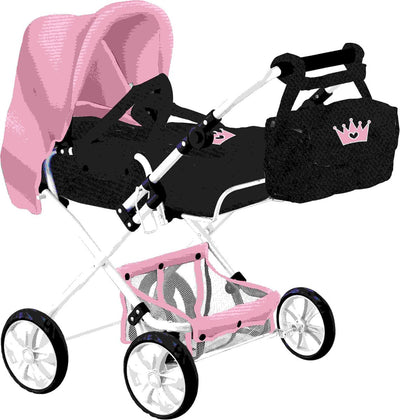 Braet baby and toddler carriage combi 2 with crown bag blue rose