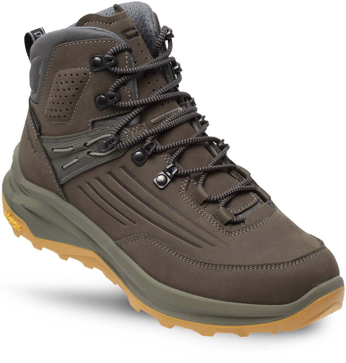Scarponi da trekking Grisport outlander mid unisex - verde giallo