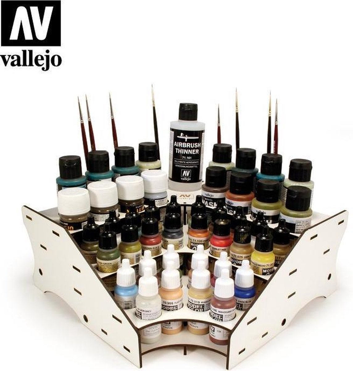 Vallejo modelbouwdecoratie - 26008 paint corner module verfrek