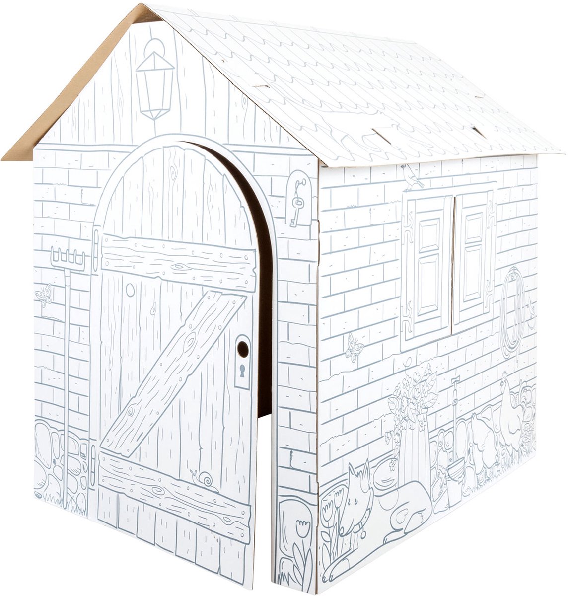 Cardboard de pie pequeño Speelhuis Farm, 87x71x88cm