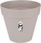 Elho loft urban round 40 - macetero de exterior - ø 38,5 x h 35,3 cm - gris cálido