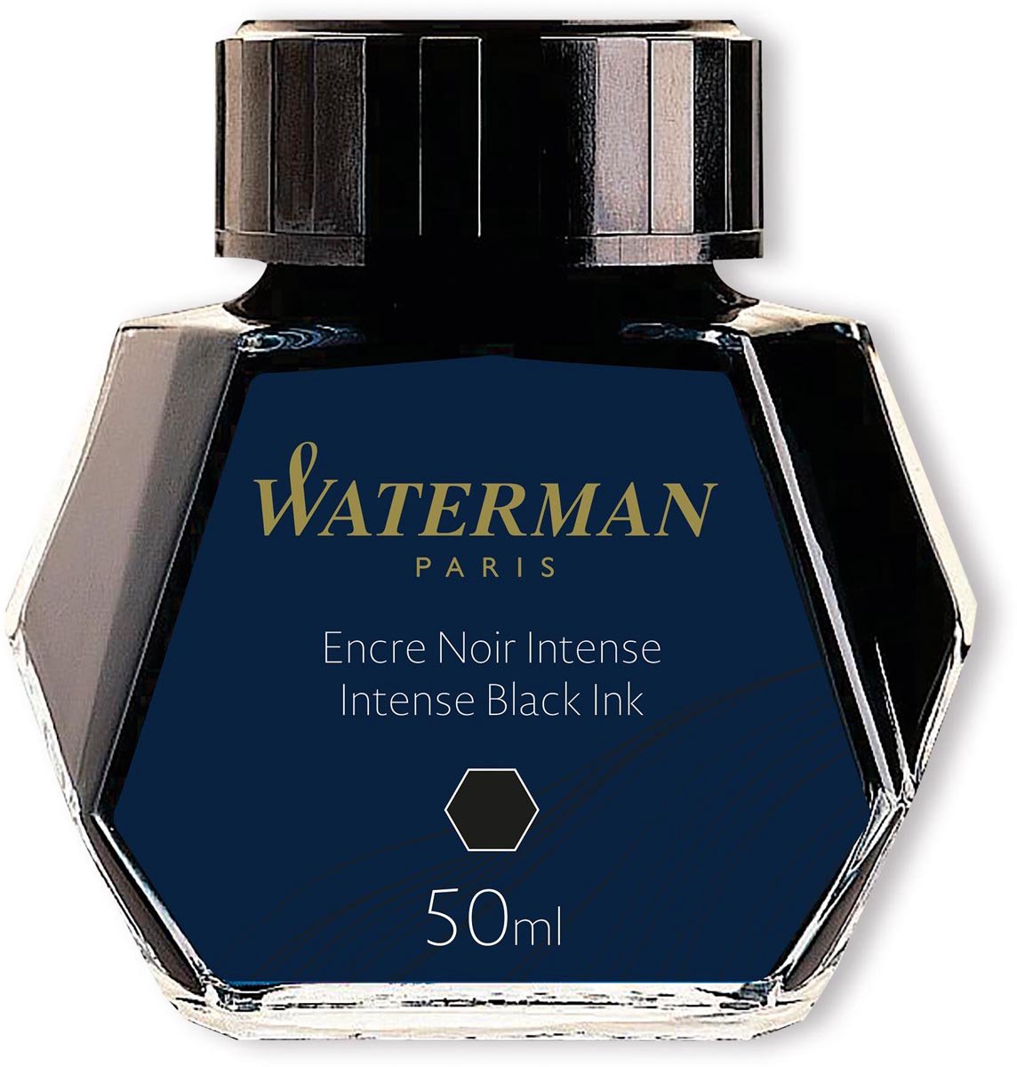 Waterman-tinta de pluma estilográfica | negro intenso | botella de tinta de 50 ml