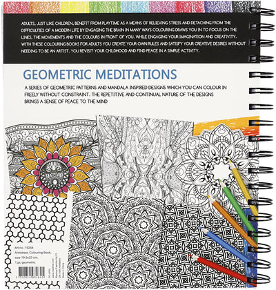 Libro da colorare Creative Company, geometrico, misura 19,5x23 cm, numero pagine 64, 1 pezzo