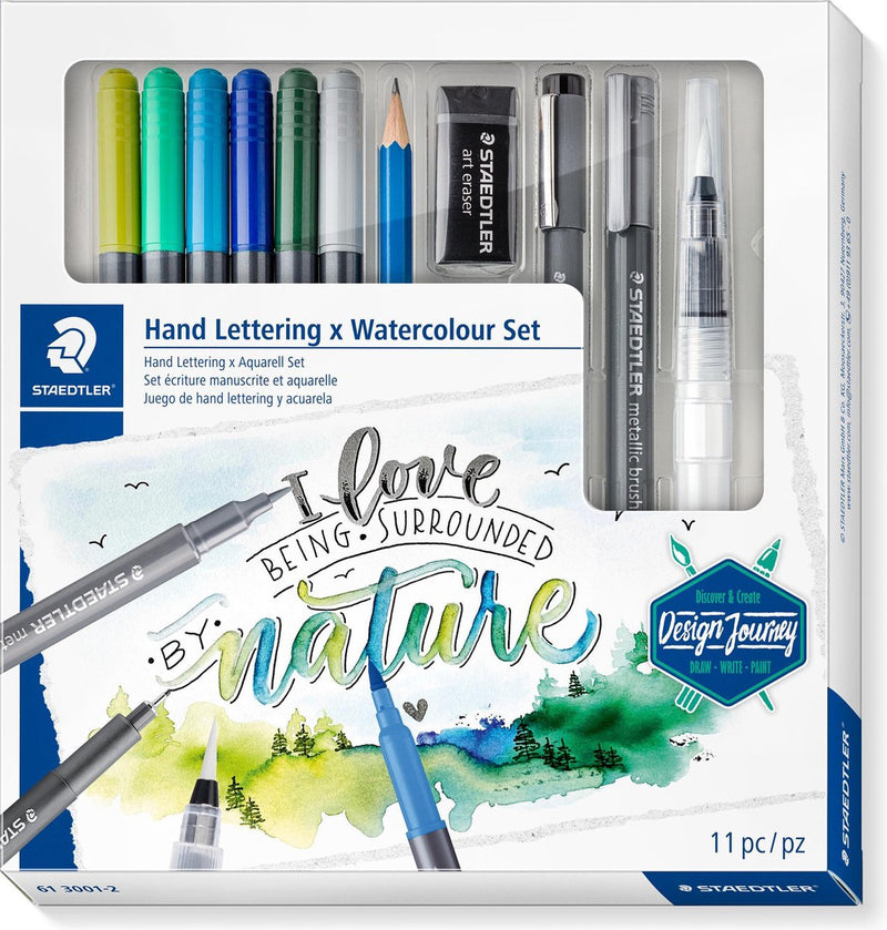 Set di acquerelli con scritte miste Staedtler