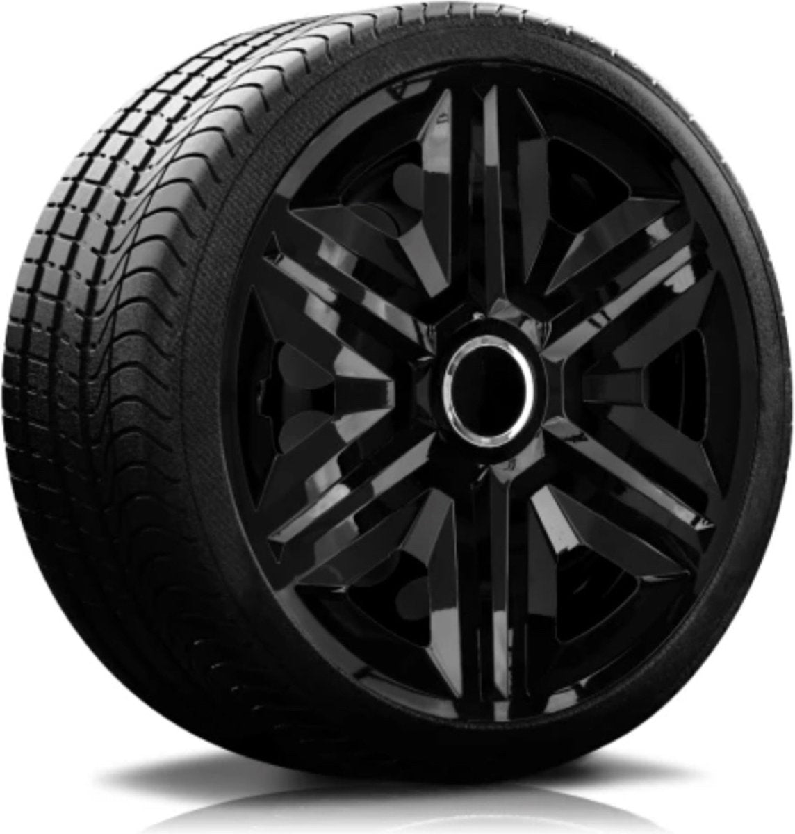 Nrm wieldoppen set 14 inch zwart chroom wieldop voor de wintervelgen