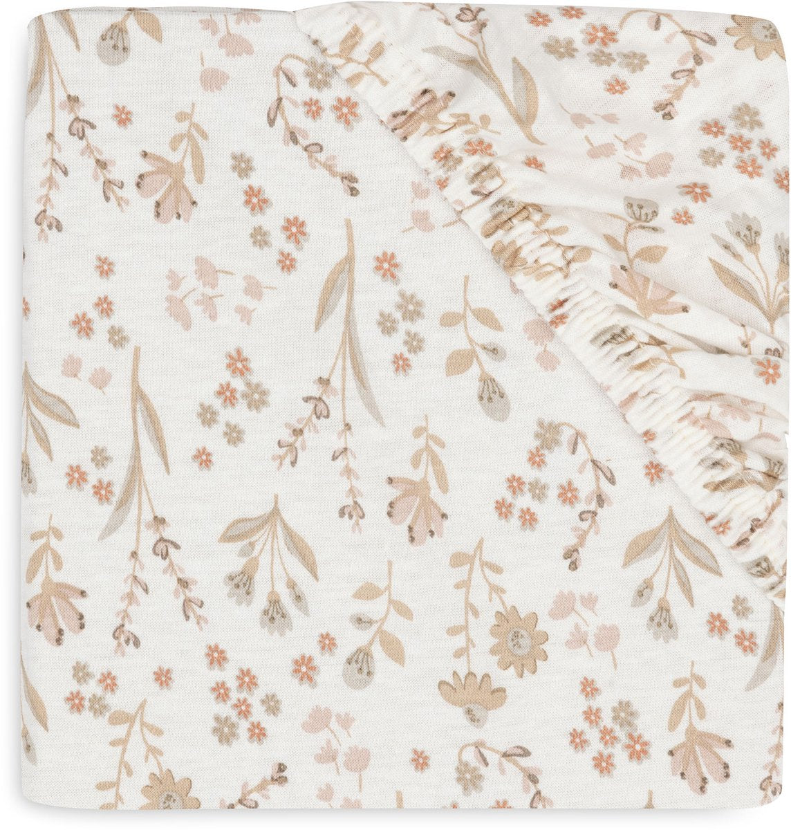 Jollein baby - sábana ajustable jersey 60x120cm - cuna - algodón suave - florido