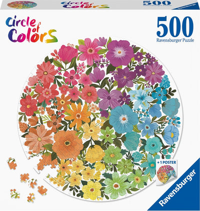 Ravensburger Circle of Colors Pezzles Flowers, 500 °.