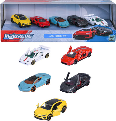 Conjunto lamborghini majorette, 5 piezas.