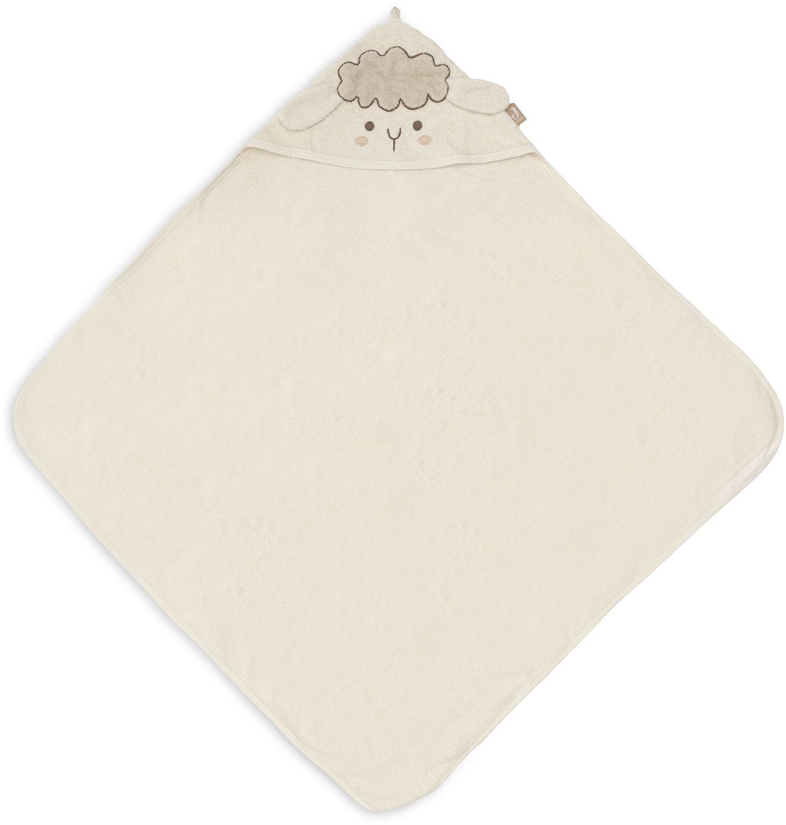 Jollein mantella da bagno in spugna 75x75 cm pecora sonny
