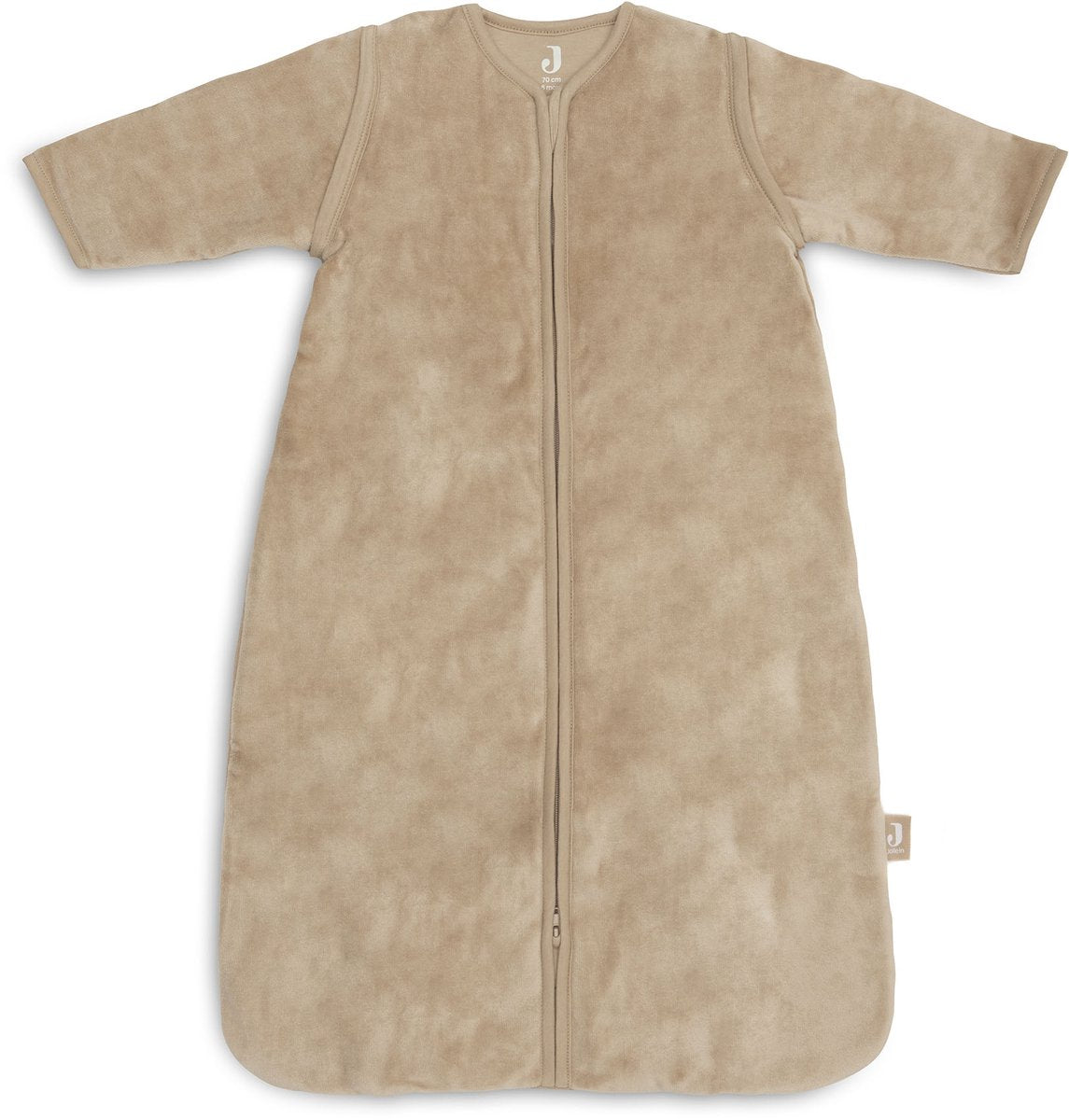Jollein sacco nanna con manica staccabile 70 cm velluto nocciola