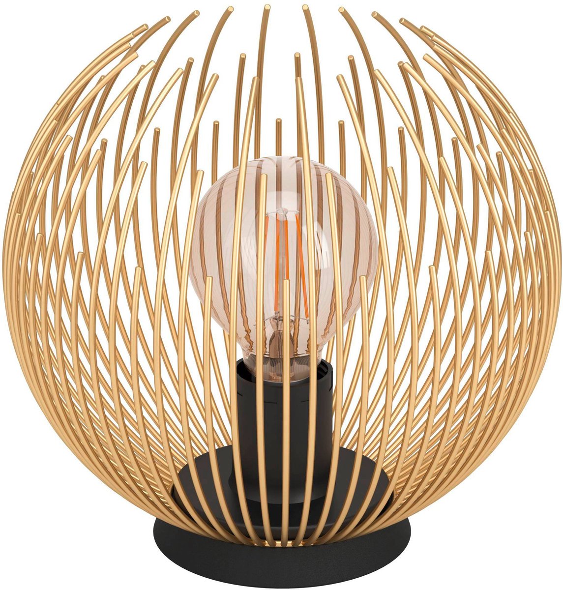 Eglo venezuela tafellamp - e27 - ø 23,5 cm - goud zwart