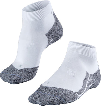 Calzini da corsa Falke Ru4 leggeri corti antivesciche in materiale funzionale lyocell da donna bianchi - taglia 41-42