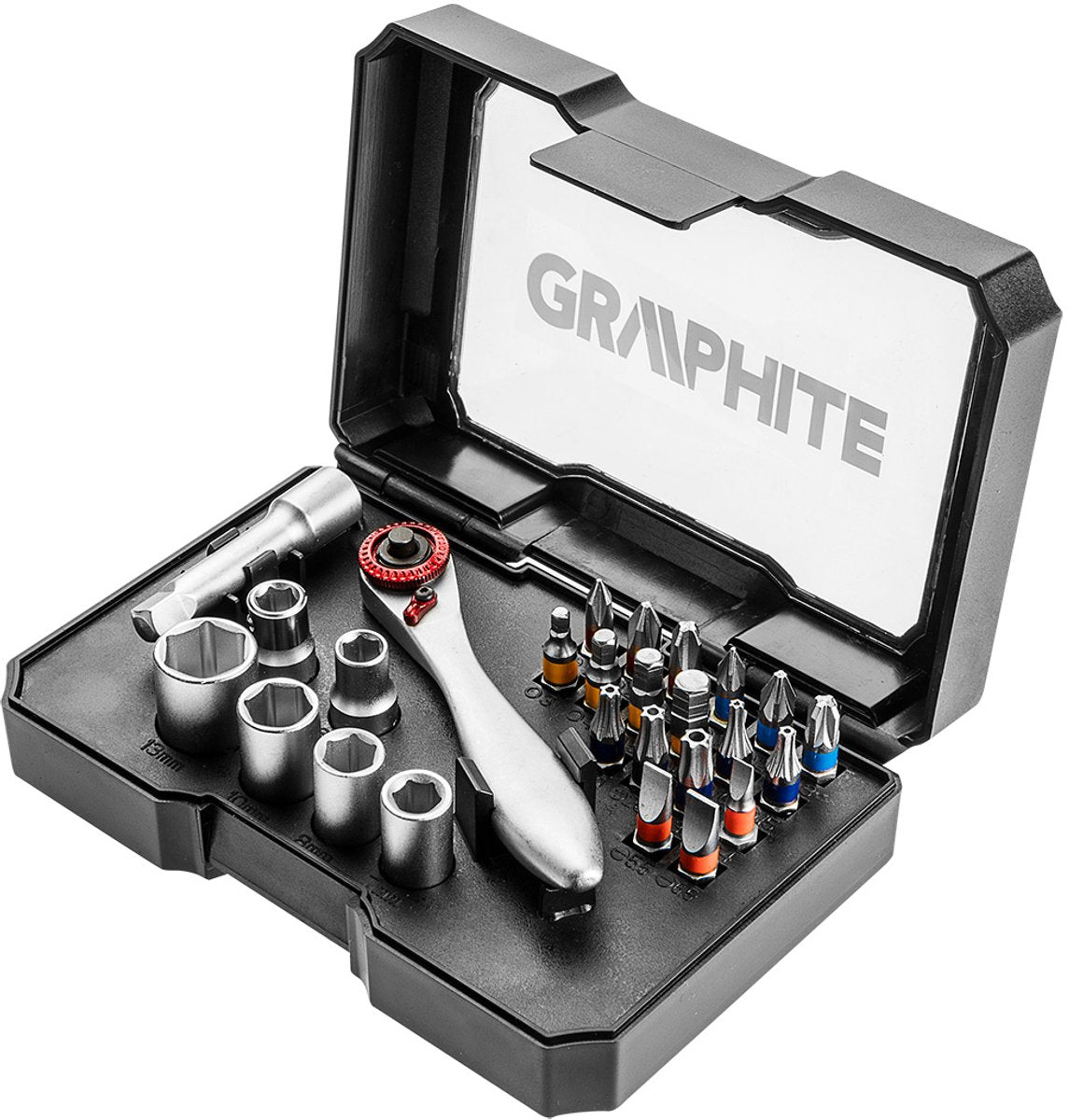 Graphite - schroefbit set - 26-delig - ph pz sl hex tx