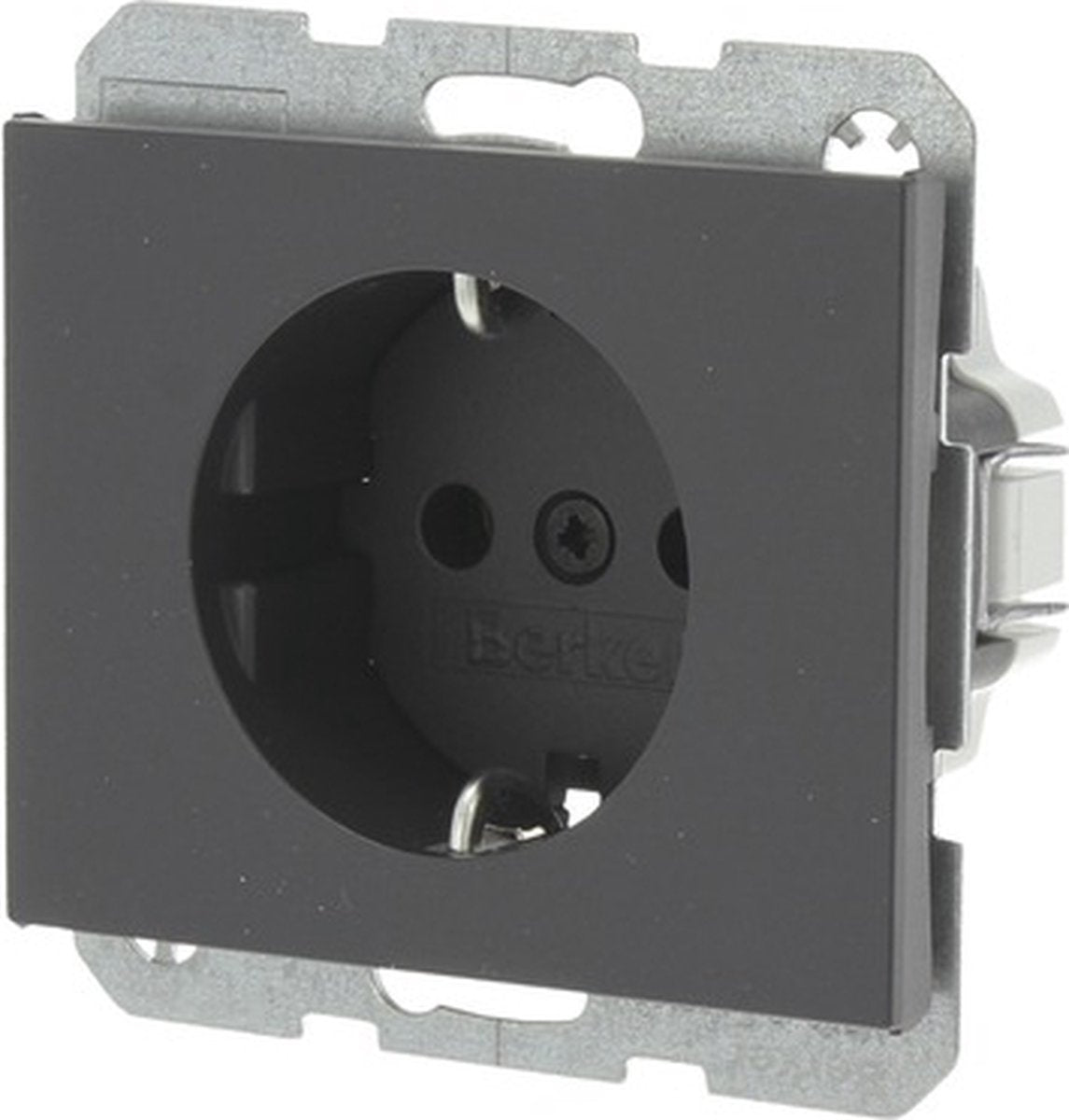 Berker k1 inbouw wandcontactdoos (wcd) ra 1-voudig antraciet