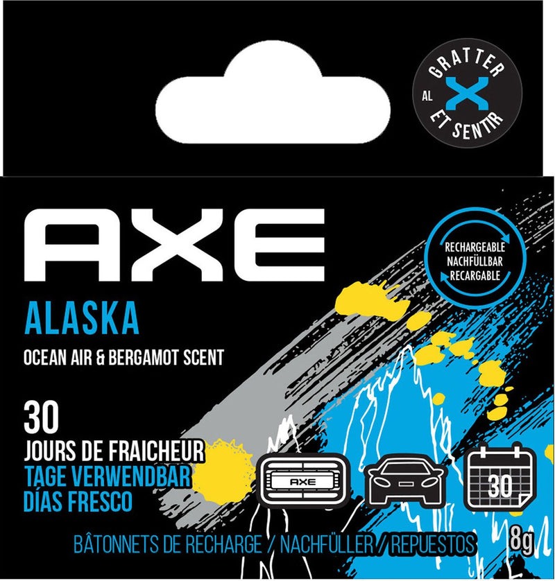 Porta deodorante in alluminio Axe ricarica Alaska nero 2 pezzi