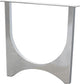 Woood zaandam design tafelpoot - metaal - chrome - 1 stuks - 72x79x10