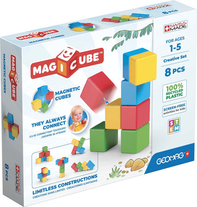 Geomag magicube creatief recycled - magnetische bouwblokken - 12-delig - vanaf 1 jaar