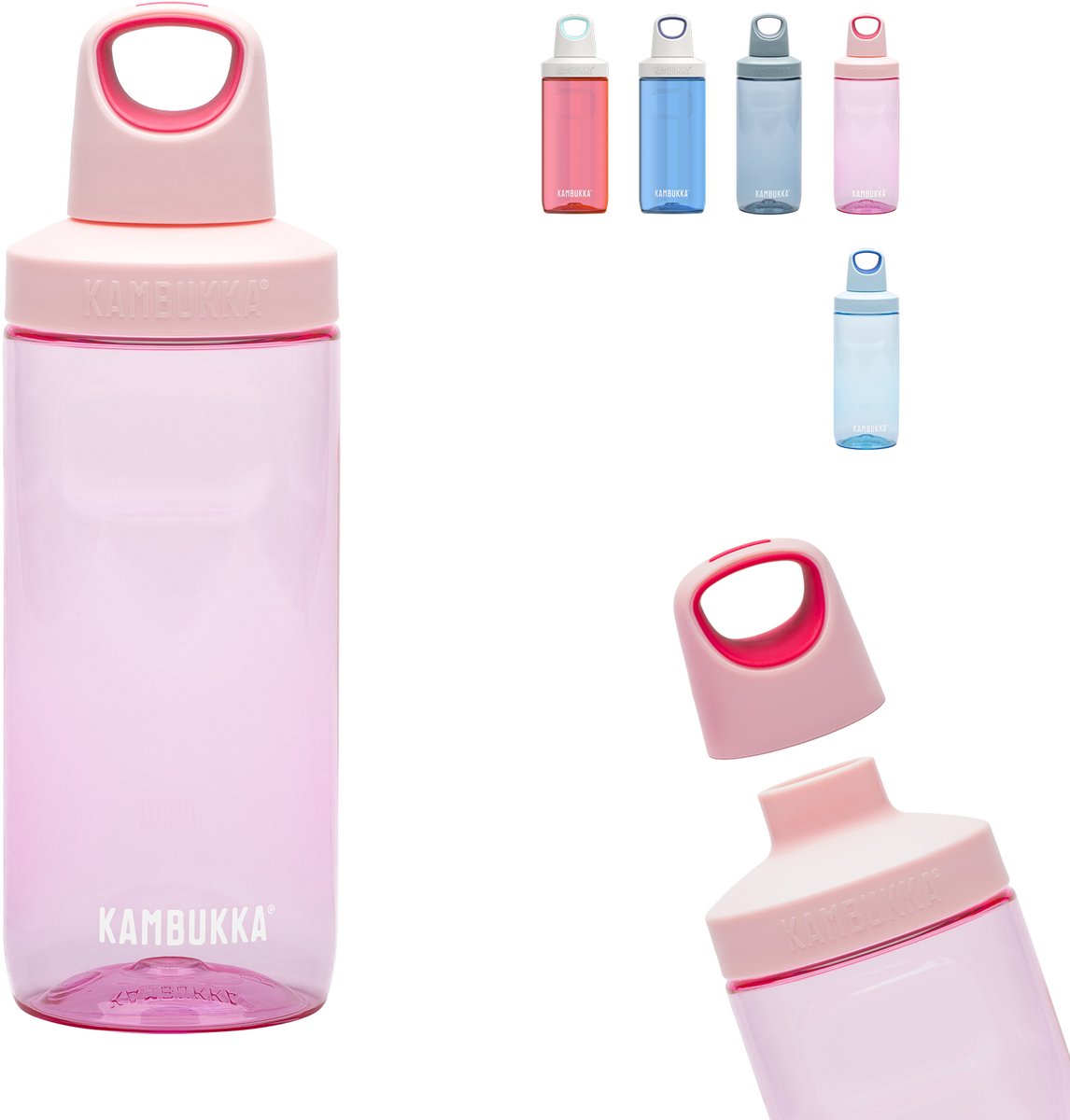 Botella Kambukka reno 500 ml - rosa azúcar con tapón de rosca