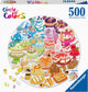 Ravensburger jigsaw puzzle around Circle of Colors Desserts Pastries, 500st.