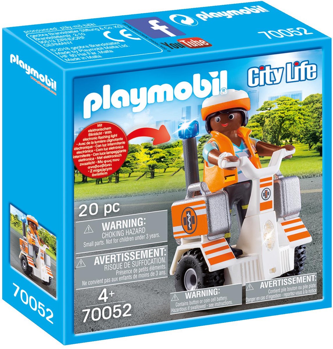 Playmobil 70052 Primeros Auxilios Equilibrio Racer Secouriste et Gyropode