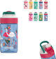 Botella de agua Kambukka lagoon 400ml -flamenco azul con pajita integrada - botella para niños
