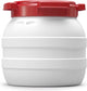 Curtec resistente al agua - 3,6 litros - hermético y hermético - blanco rojo