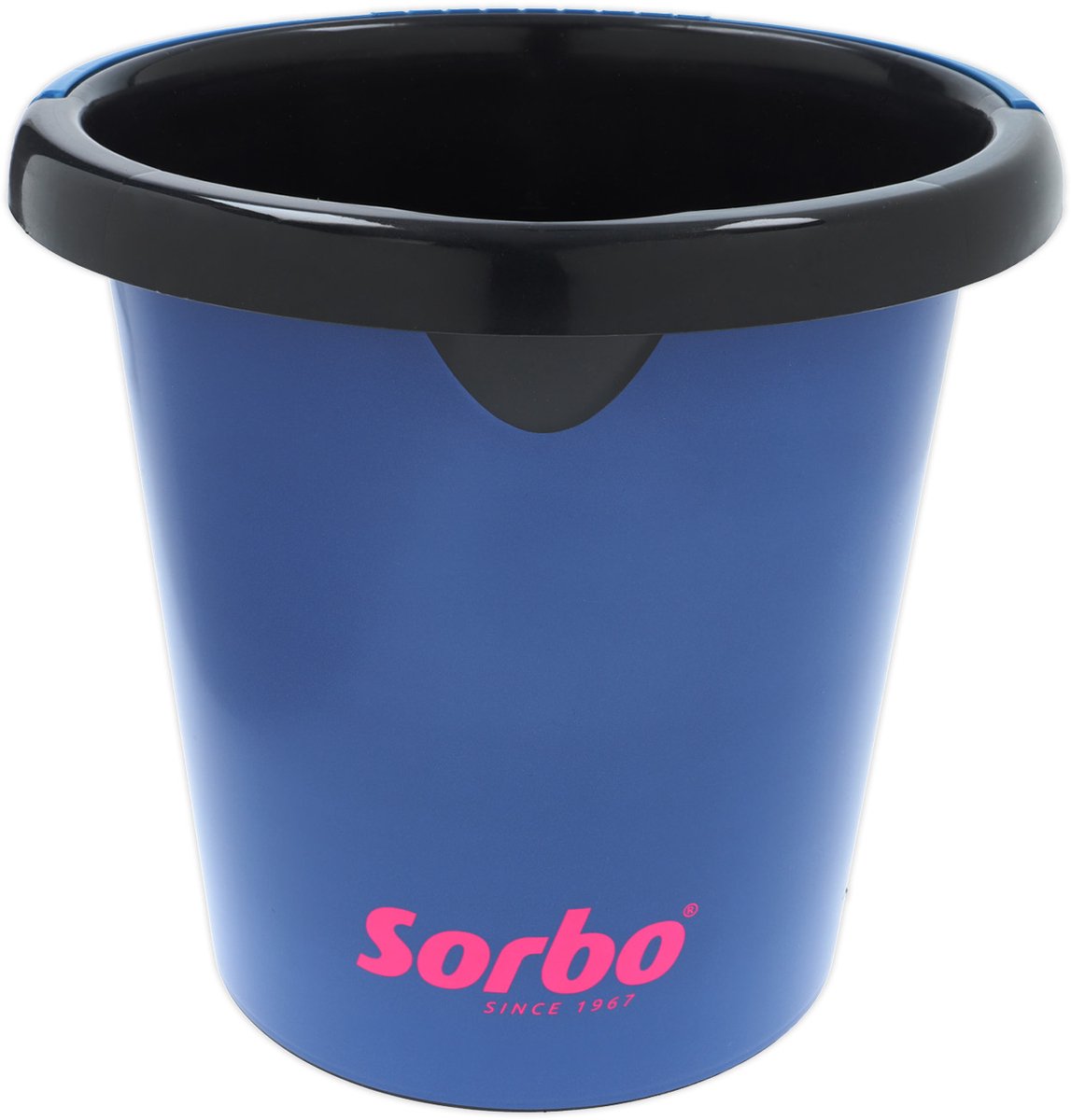 Secchio riciclato Sorbo con beccuccio - blu - 5 litri - realizzato in plastica riciclata - secchio per la pulizia robusto e durevole