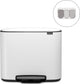 Cubo de basura Brabantia bo - 3 x 11 litros - separación de residuos - blanco