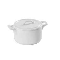 Vajilla de porcelana fina 6,5 cm color crema 6 piezas
