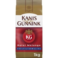 Kanis gunnink caffè macinato filtro rapido macinato rosso 1 kg