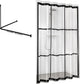 Sealskin easy roll - set asta per tenda doccia 90x90x90 cm con tenda doccia 180x200 cm - nero trasparente