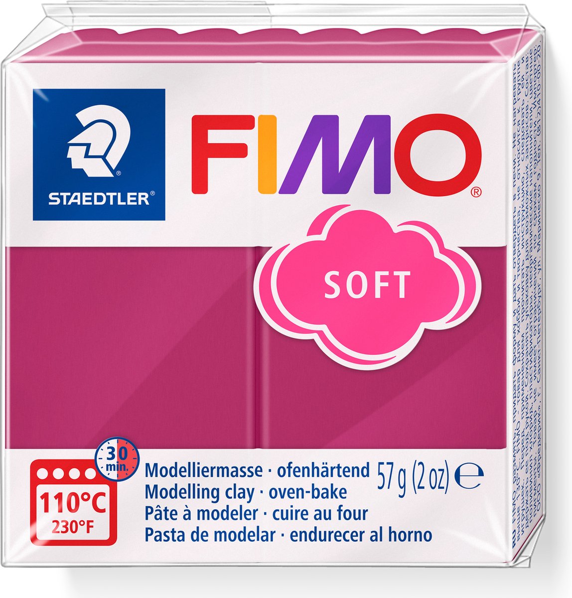 Fimo soft boetseerklei 57 g frozen berry