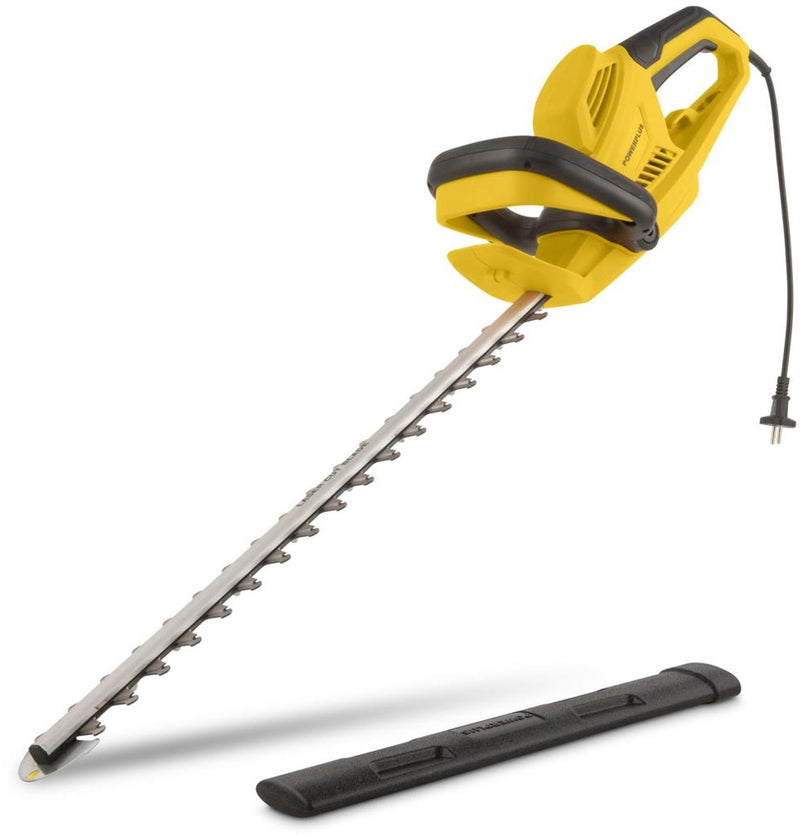 Cortasetos eléctrico Powerplus powxg20081 - Cortasetos eléctrico de 600 W, hoja de 610 mm y distancia de corte de 24 mm, herramienta de jardín para cortar arbustos, setos y plantas